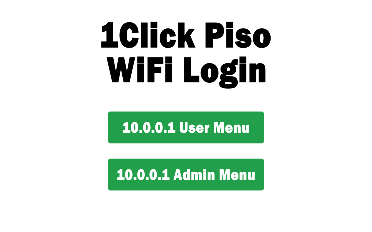 10.0.0.1 Piso Wifi Login
